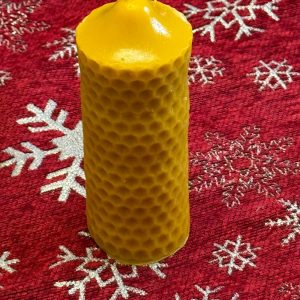 Świeca z wosku pszczelego, 100% naturalnego – walec wysoki 280 g